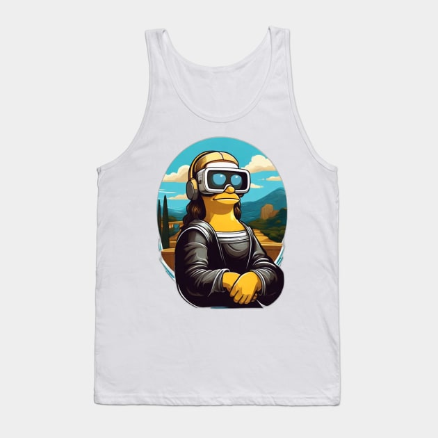 Virtual Mona Lisa Tank Top by NB-Art